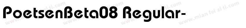 PoetsenBeta08 Regular字体转换